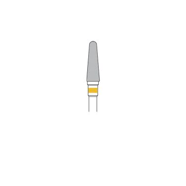 Fine Orange Carbide Bur Ø 4 mm Tapered