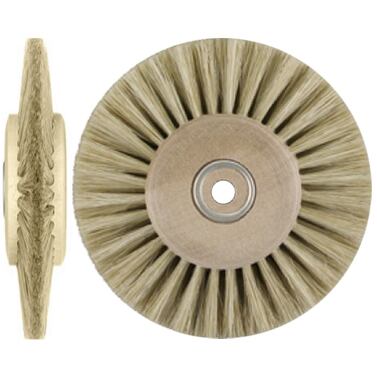 Chungking Yellow Polishing Brush Ø 80 mm Wooden Core for Plastic Processing