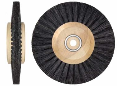 Polishing Brush Chungking Hair Black Ø 80 mm