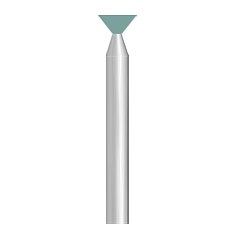 Diamantschleifer Grün umgekehrter Kegel Ø 5 mm 2 mm