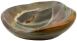Water Bowl Polychrome Jasper L140 W110 H55 mm