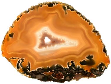 Disque en agate du Brsil L180*B130*H7 mm