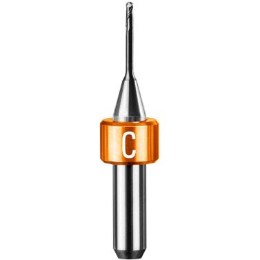 CAD/CAM Kugelfräser Ø6 mm - Z2 - Ø1,5 mm - L12 mm