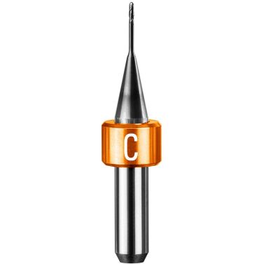 Fraise CAD/CAM Boule Ø6 mm – Z2 – Ø1 mm – L8,5 mm – Revêtue
