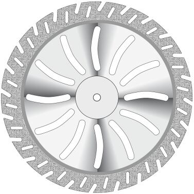 Diamant Gipstrennscheiben Zahntechnik Blau Ø 45 mm H 0,35 mm