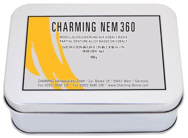 NEM 360 Alliage chrome cobalt pour châssis métallique 1 kg